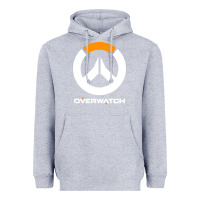 Heather Grey time overwatch gas Heavyweight Hoodie - DesigneFamous