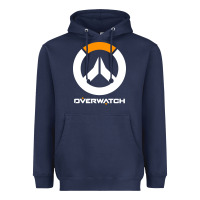 Navy time overwatch gas Heavyweight Hoodie - DesigneFamous