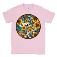 Bubblegum Pink western pattern circle earrings Classic Tee - Jasminsmagicworld