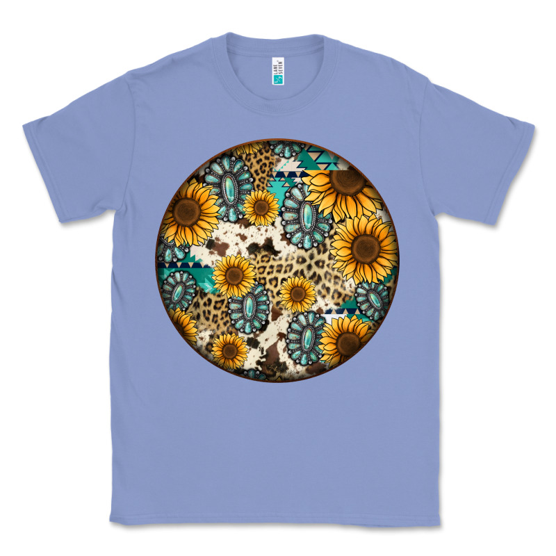 Western Pattern Circle Earrings Classic Tee by Jasminsmagicworld | Teevron