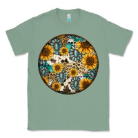 Sage western pattern circle earrings Classic Tee - Jasminsmagicworld