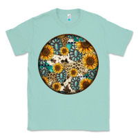 Seafoam western pattern circle earrings Classic Tee - Jasminsmagicworld