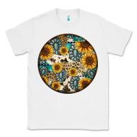 White western pattern circle earrings Classic Tee - Jasminsmagicworld