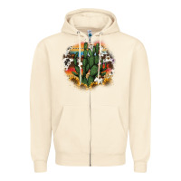 Sandshell cowhide aztec sunflowers cactus Zipper Hoodie - AdoDesignShop