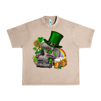 French Oak St Patrick's Day boho skull Urban Heavy Tee - FaDigitalArtStudio