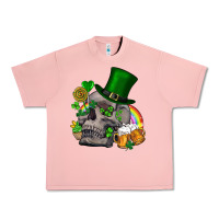 Salmon St Patrick's Day boho skull Urban Heavy Tee - FaDigitalArtStudio