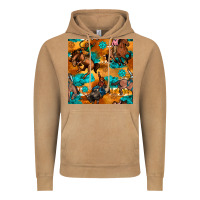 Vintage Camel cowboy rodeo seamless pattern Vintage Hoodie - BundleAndBundleShop
