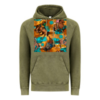Vintage Olive cowboy rodeo seamless pattern Vintage Hoodie - BundleAndBundleShop