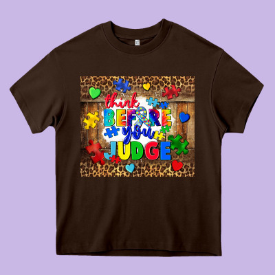Think Before You Judge Heavy Core Tee Designed By Cowgirlartshop