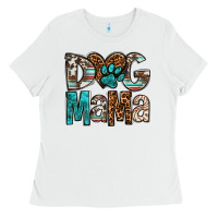 White dog mama Ladies Tee - OliviaCreatesArt