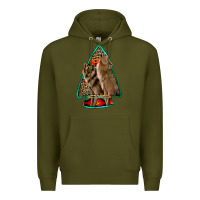 Army Green howling wolves arrowhead Premium Hoodie - Jasminsmagicworld