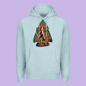 Howling Wolves Arrowhead Premium Hoodie Designed By Jasminsmagicworld