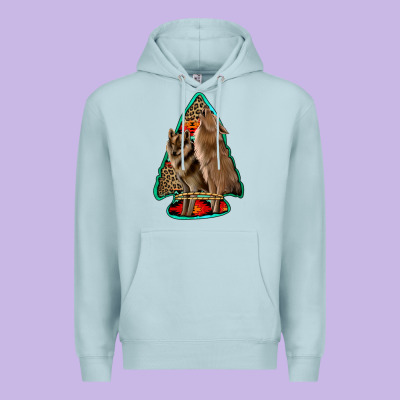 Howling Wolves Arrowhead Premium Hoodie Designed By Jasminsmagicworld