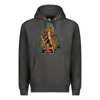 Charcoal Heather howling wolves arrowhead Premium Hoodie - Jasminsmagicworld