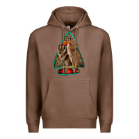 Chestnut howling wolves arrowhead Premium Hoodie - Jasminsmagicworld