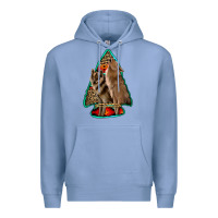 Colony Blue howling wolves arrowhead Premium Hoodie - Jasminsmagicworld