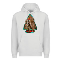 Dove Grey howling wolves arrowhead Premium Hoodie - Jasminsmagicworld