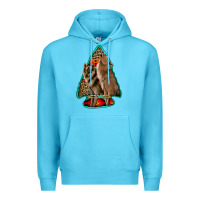 Ocean Blue howling wolves arrowhead Premium Hoodie - Jasminsmagicworld