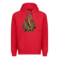 Red howling wolves arrowhead Premium Hoodie - Jasminsmagicworld