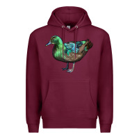 Burgundy Cayuga Duck Premium Hoodie - LillyAllenDesigns