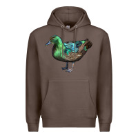 Coffee Cayuga Duck Premium Hoodie - LillyAllenDesigns