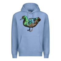 Colony Blue Cayuga Duck Premium Hoodie - LillyAllenDesigns