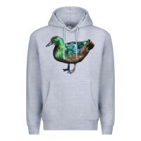 Heather Grey Cayuga Duck Premium Hoodie - LillyAllenDesigns