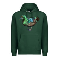 Sports Green Cayuga Duck Premium Hoodie - LillyAllenDesigns