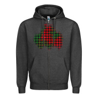 Charcoal Heather Christmas glitter patch Zipper Hoodie - AdoDesignShop