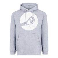 Heather Grey praying mantis Heavyweight Hoodie - DesigneFamous
