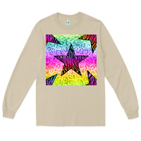 Mushroom zebra glitter star seamless pattern Long Sleeve Tee - BundleAndBundleShop