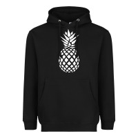 Black pineapple sunset Heavyweight Hoodie - DesigneFamous