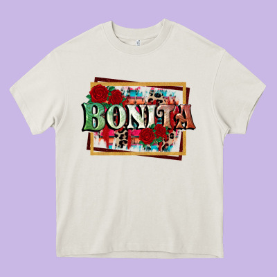Bonita Cinco De Mayo Heavy Core Tee Designed By Cowgirlartshop