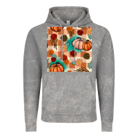 Cloud Rock floral pumpkins seamless pattern Vintage Hoodie - BundleAndBundleShop