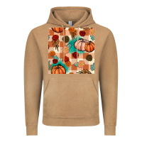 Vintage Camel floral pumpkins seamless pattern Vintage Hoodie - BundleAndBundleShop