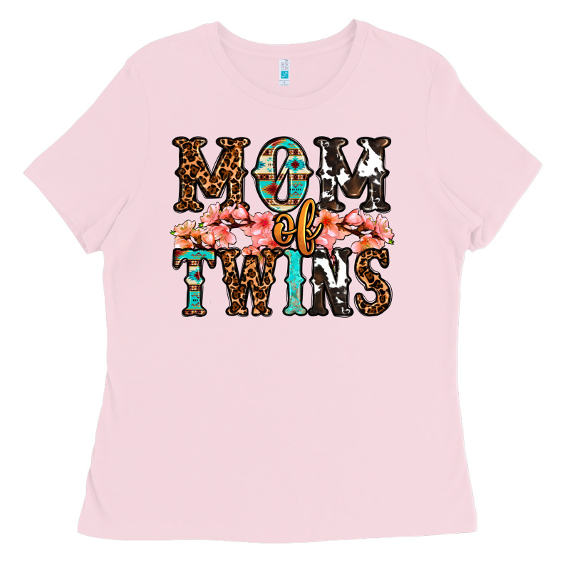 Mom Of Twins Ladies Tee by OliviaCreatesArt | Teevron