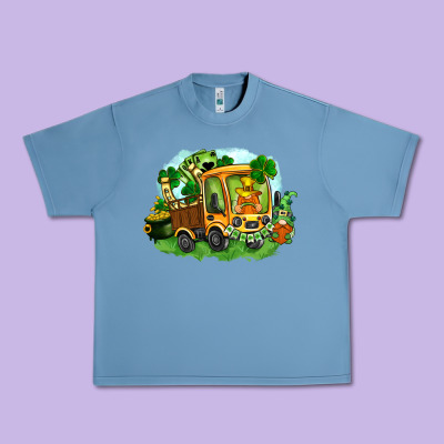 Truck Saint Patrick's Day Urban Heavy Tee Designed By Fadigitalartstudio