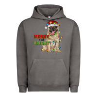 Pigment Tornado merry and bright pug Urban Hoodie - RanaPortraitStore