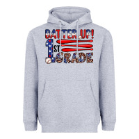 Heather Grey batter up 1st grade Heavyweight Hoodie - JahusDesignShop