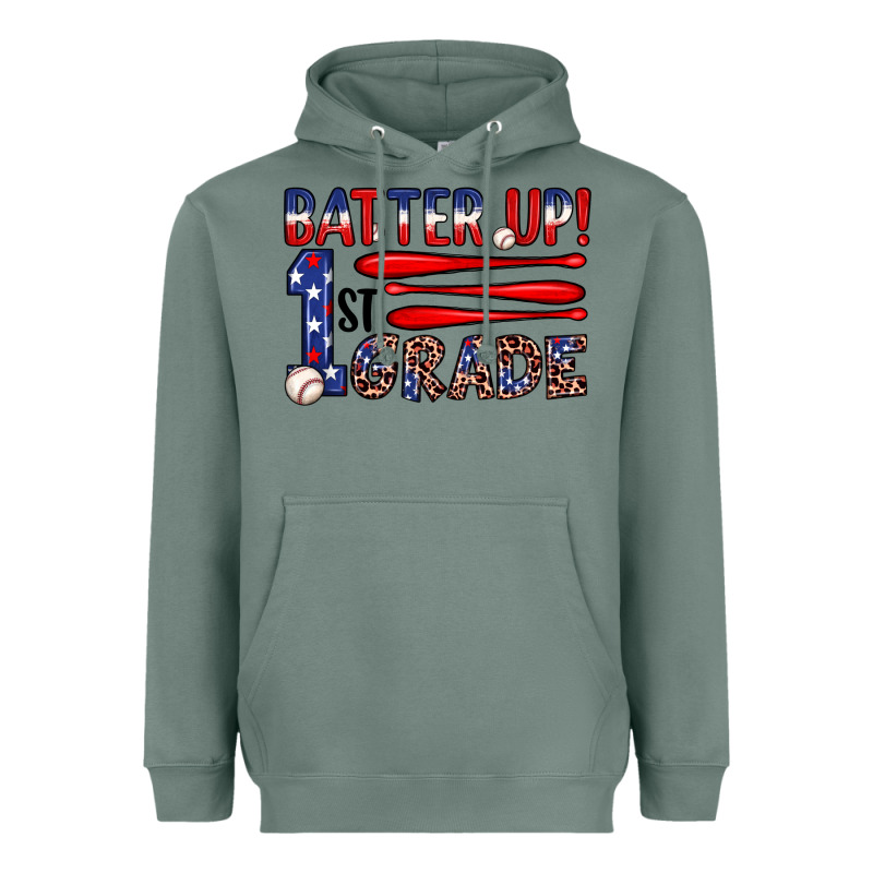 Batter Up 1st Grade Heavyweight Hoodie by JahusDesignShop | Teevron