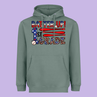 Batter Up 1st Grade Heavyweight Hoodie Designed By Jahusdesignshop