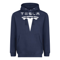 Navy small car design Heavyweight Hoodie - DesigneFamous