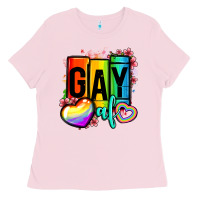 Bubblegum Pink gay af Ladies Tee - OliviaCreatesArt