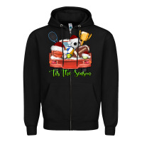 Black tis the season sports truck christmas Zipper Hoodie - AdoDesignShop