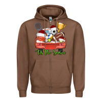 Chestnut tis the season sports truck christmas Zipper Hoodie - AdoDesignShop