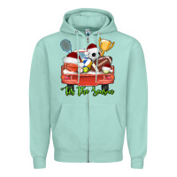Seafoam tis the season sports truck christmas Zipper Hoodie - AdoDesignShop