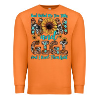 God Gifted Me Two Titles Mom And Gigi  And I Rock Them Both Premium Sweatshirt | Teevron