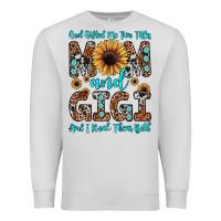 Dove Grey god gifted me two titles mom and gigi  and i rock them both Premium Sweatshirt - JahusDesignShop