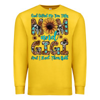 Lemon god gifted me two titles mom and gigi  and i rock them both Premium Sweatshirt - JahusDesignShop
