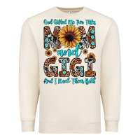 Sandshell god gifted me two titles mom and gigi  and i rock them both Premium Sweatshirt - JahusDesignShop